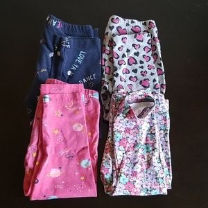 Set of 4 multi color leggings